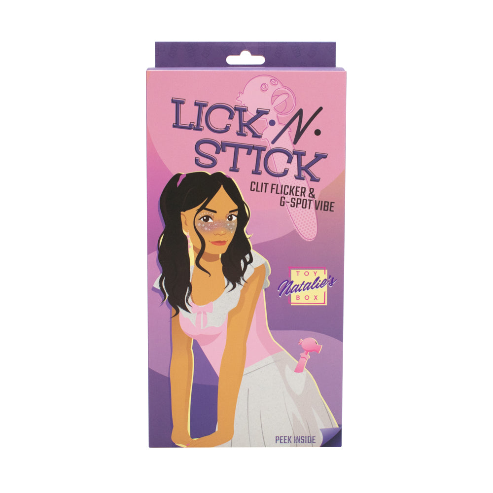 Lick N' Stick Clitoris Flicker & G-Spot Vibrator | 810120340883 | Discreet Personal Wellness