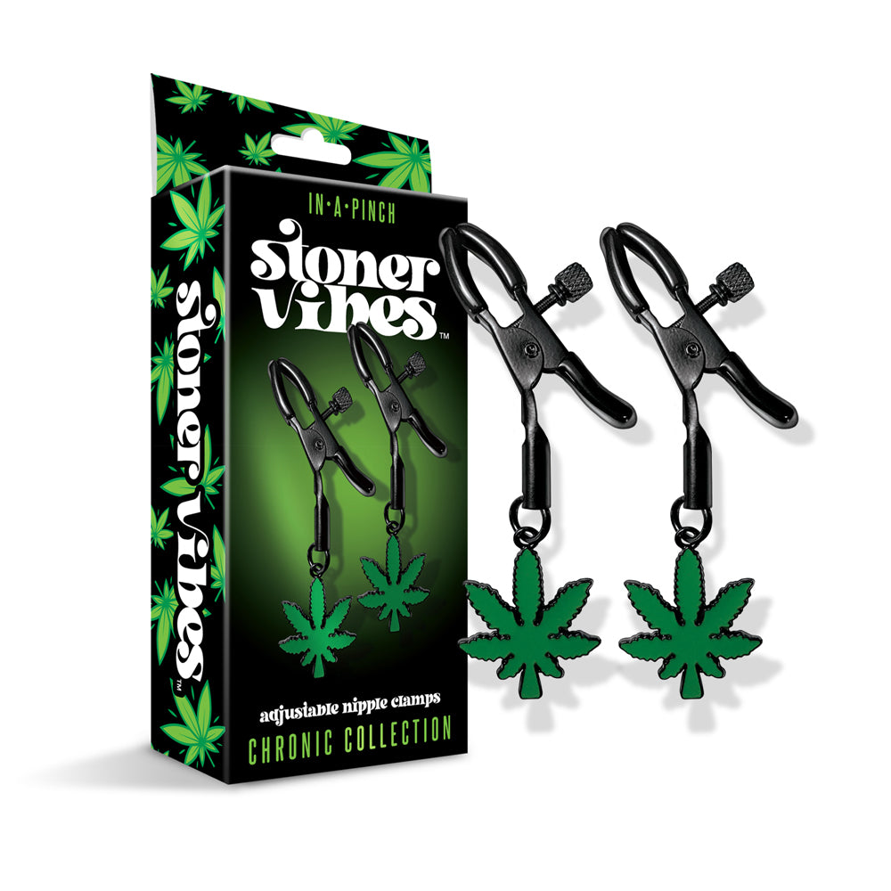 Stoner Vibes Chronic Collection Adjustable Nipple Clamps | 810126930149 | Discreet Personal Wellness