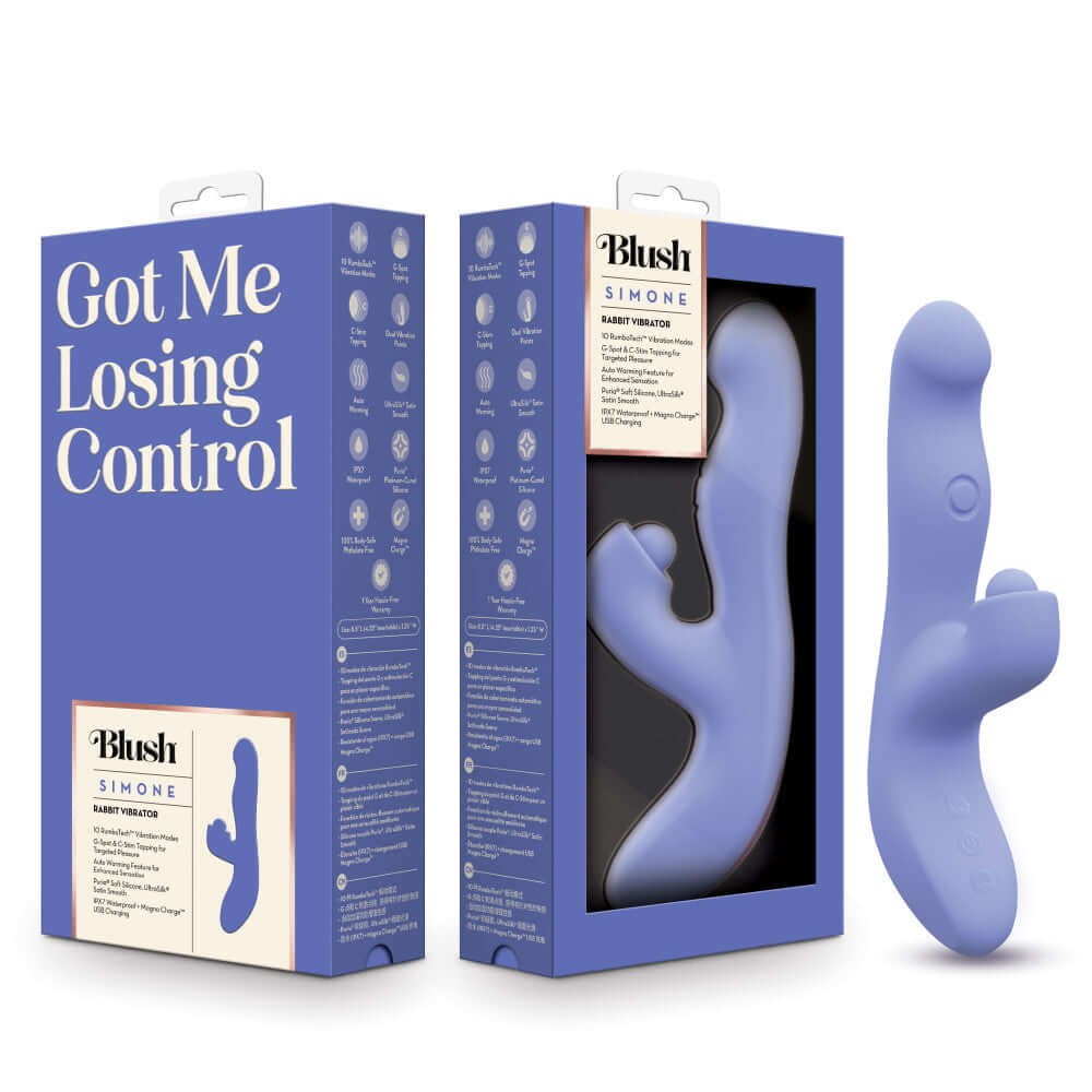 Blush Collection Simone Tapping Rabbit | 810138371343 | Discreet Personal Wellness
