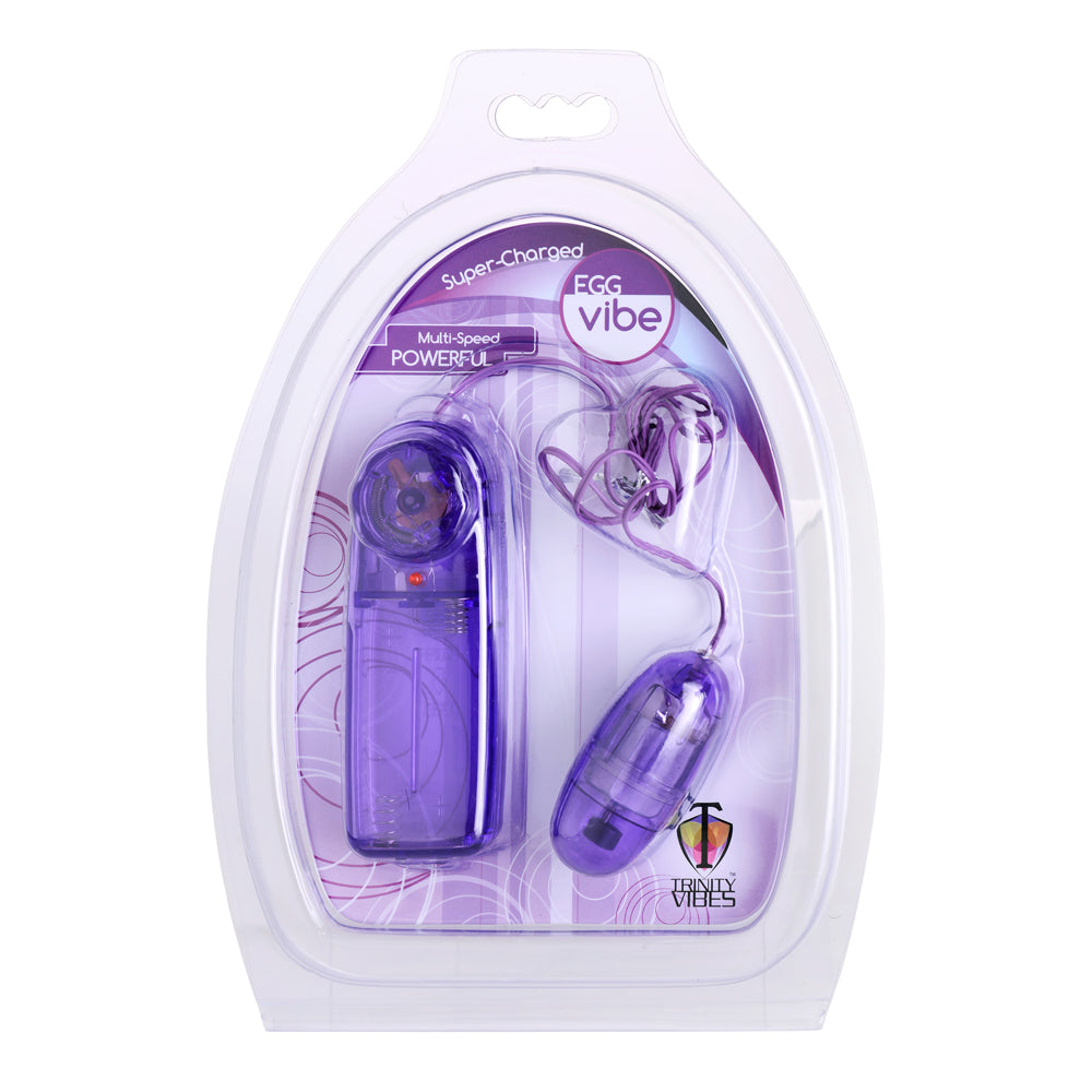 Trinity Vibes Egg Vibe Chord Variable Speed Purple | 811847013890 | Discreet Personal Wellness
