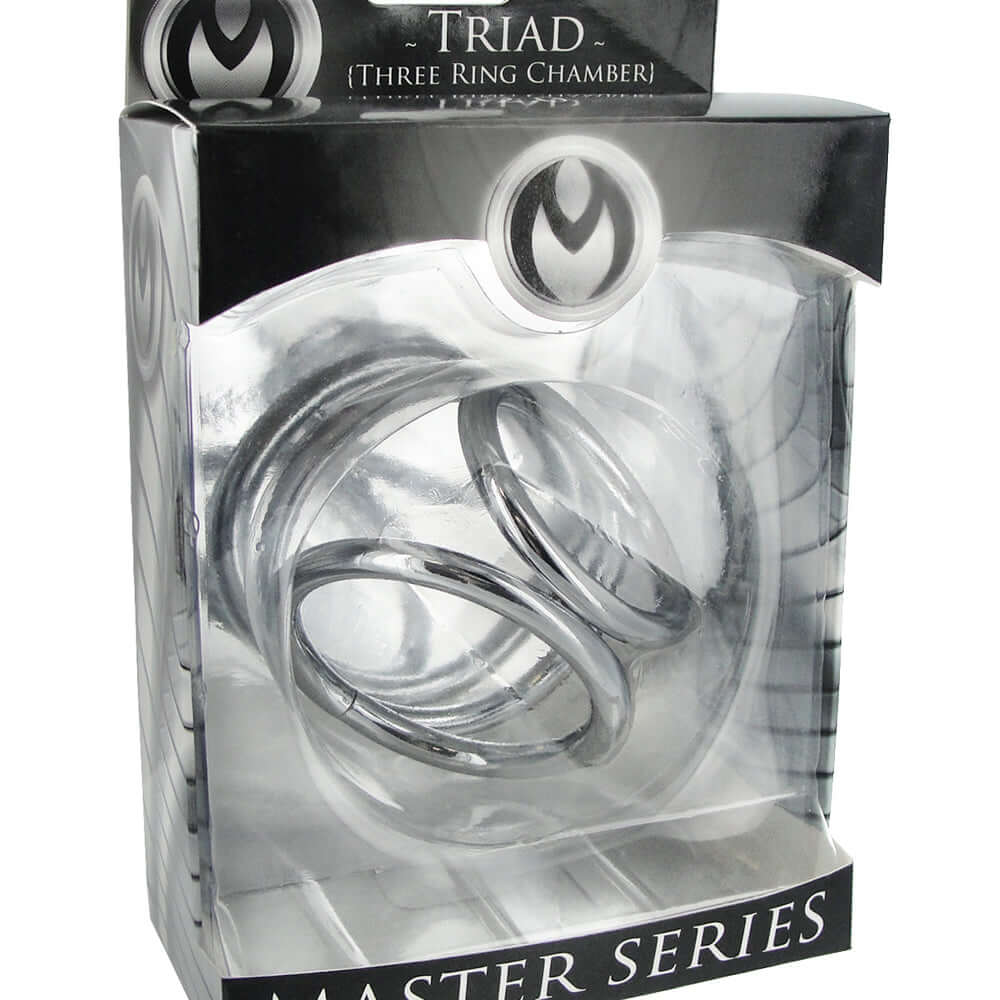 Master Series Triad Chamber Penis And Ball Cage Medium | 811847018185 | Discreet Personal Wellness