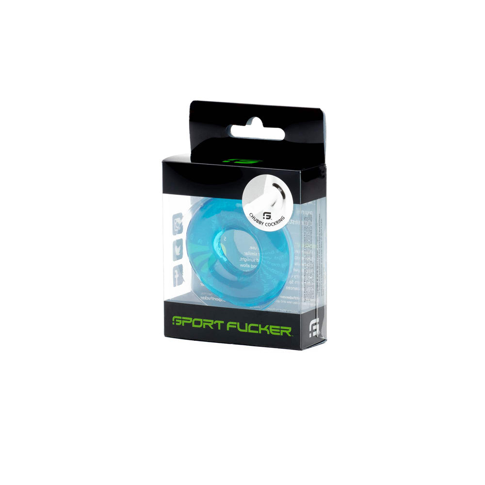 Sport funer Sf Rubber Penisring Single Ice Blue | 814137022114 | Discreet Personal Wellness