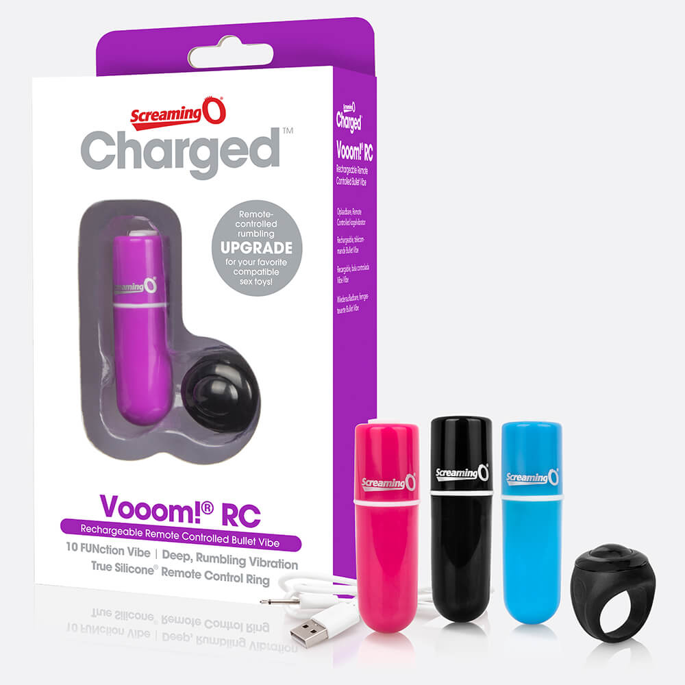 Charged Vooom Remote Control Bullet Blue 1 Ct | 817483012921 | Discreet Personal Wellness