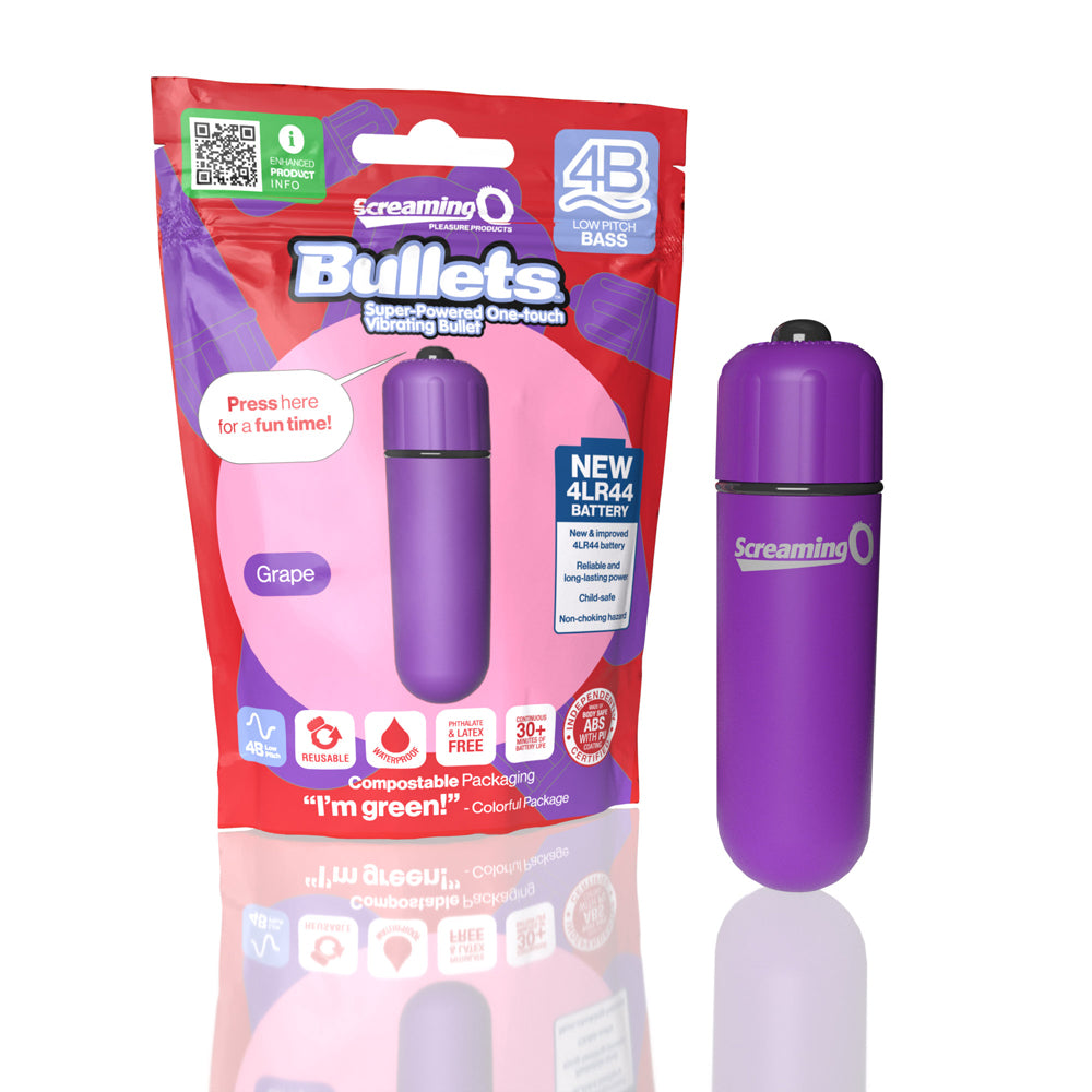 Screaming O 4B Bullet Grape 1 Ct | 817483015212 | Discreet Personal Wellness