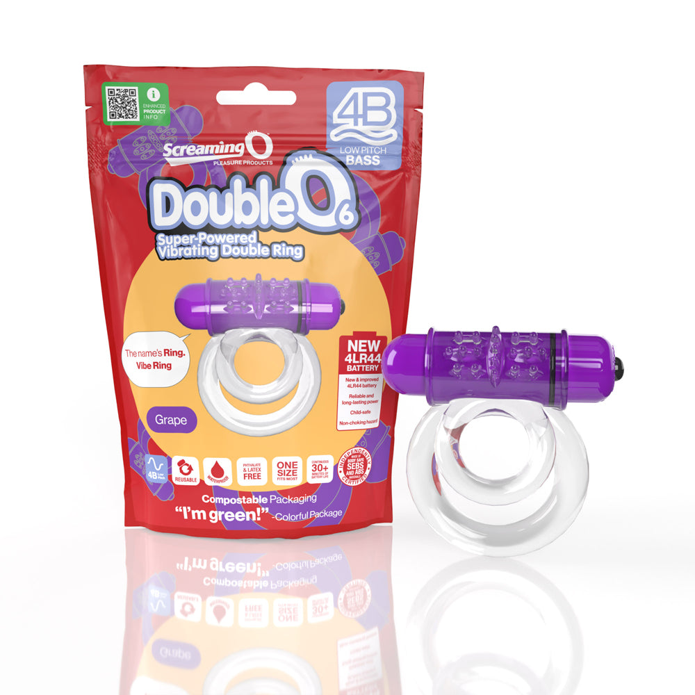 Screaming O 4B Doubleo 6 Grape 1 Ct | 817483015298 | Discreet Personal Wellness