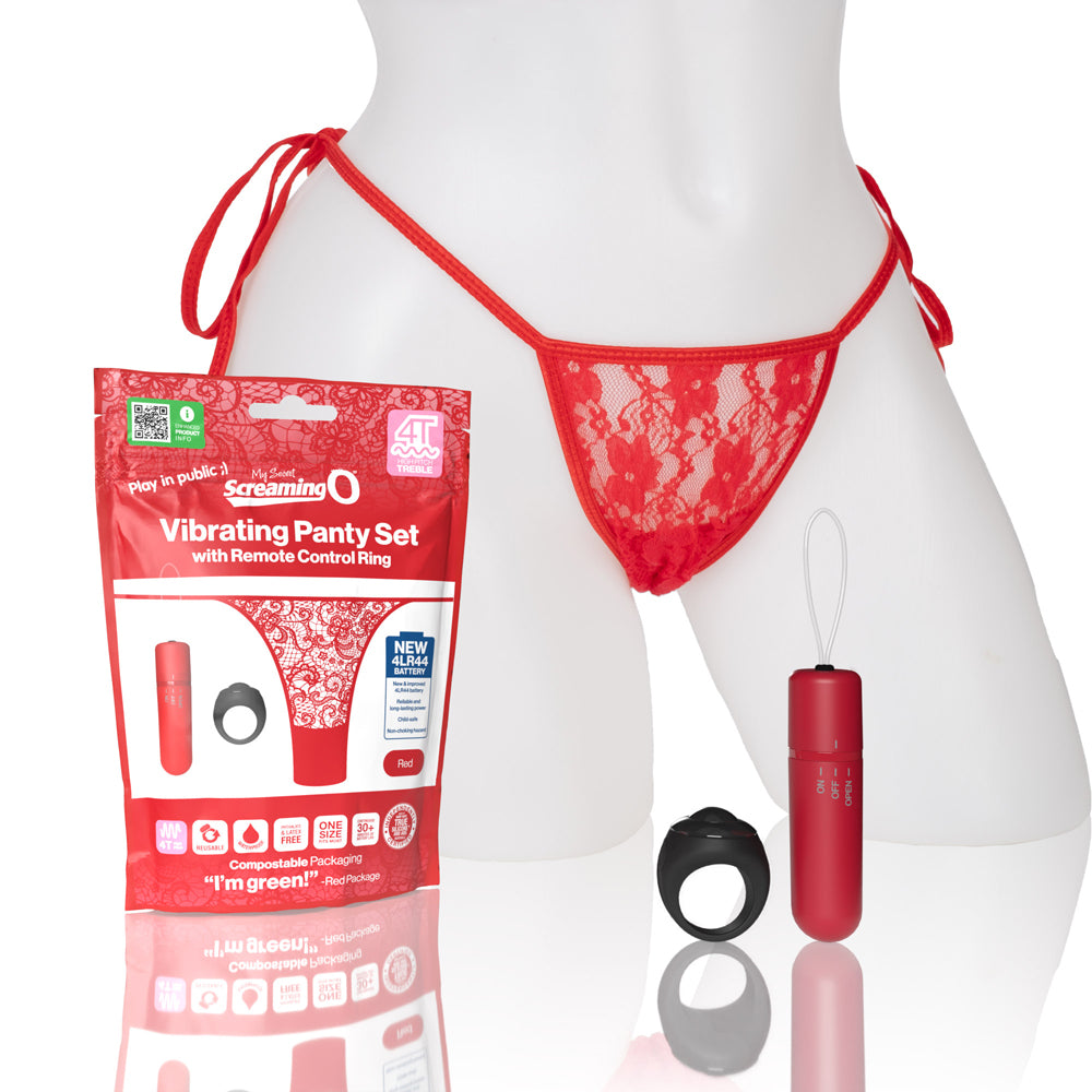 My Secret Screaming O 4T Panty Vibe Red 1 Ct | 817483015472 | Discreet Personal Wellness