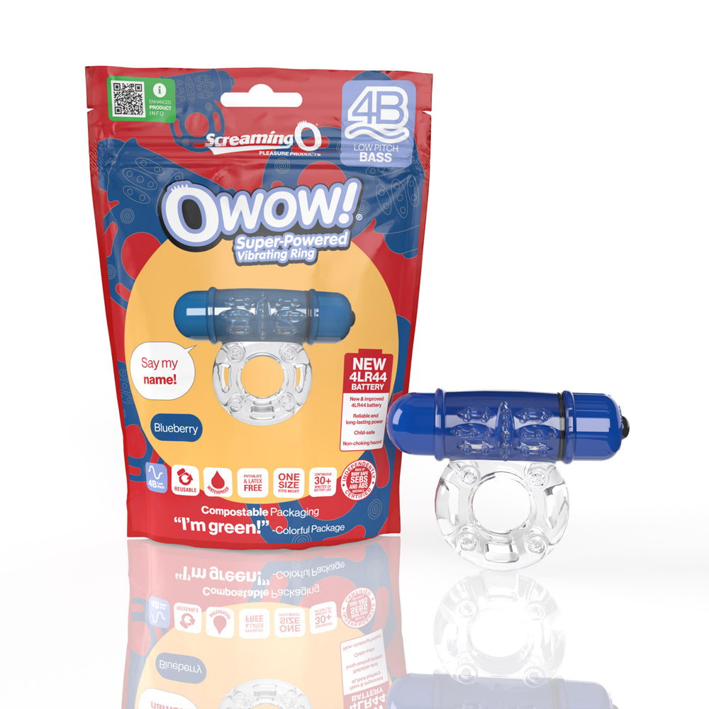 Screaming O 4B Owow Blueberry 1 Ct | 817483015489 | Discreet Personal Wellness