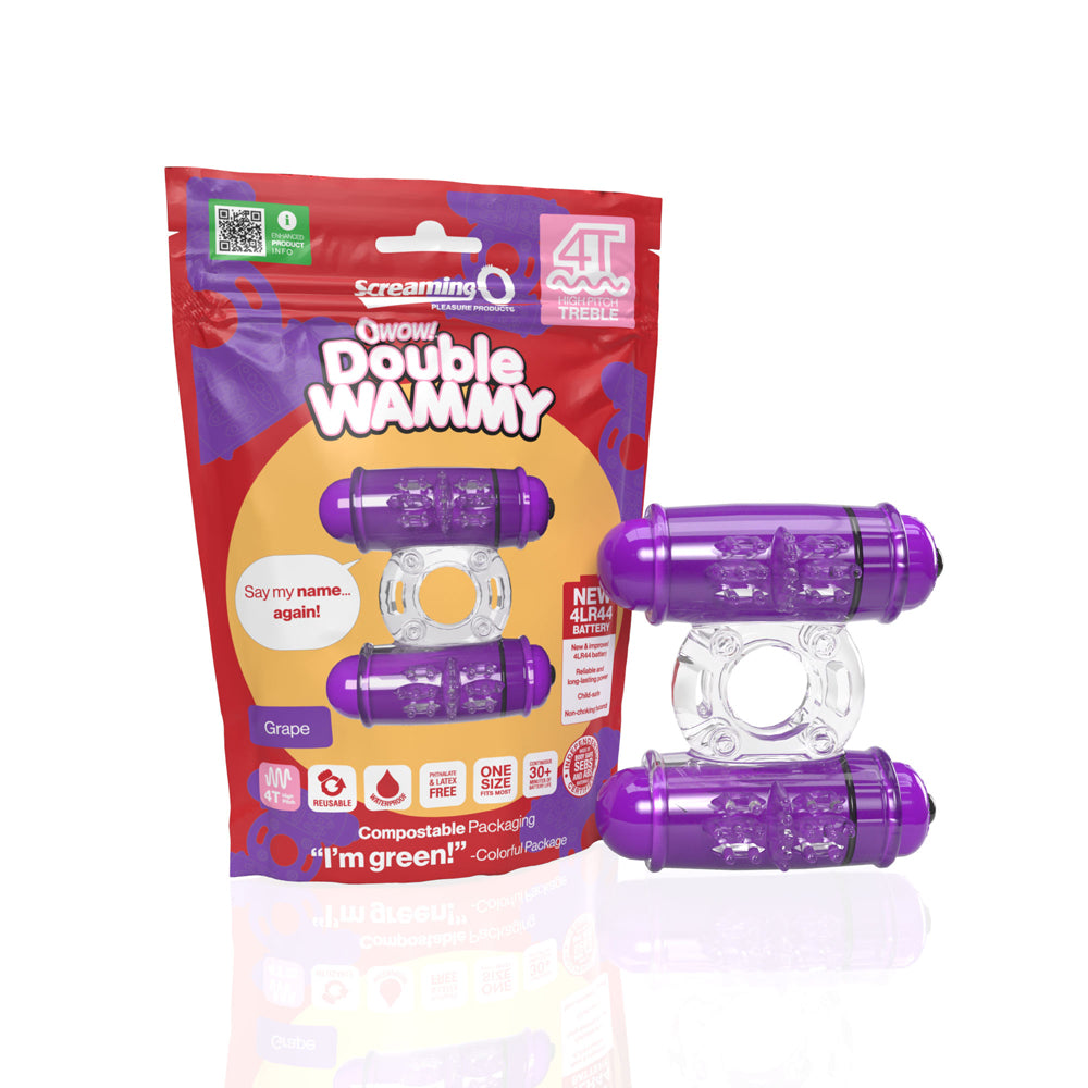 Screaming O 4T Double Wammy Grape | 817483015786 | Discreet Personal Wellness