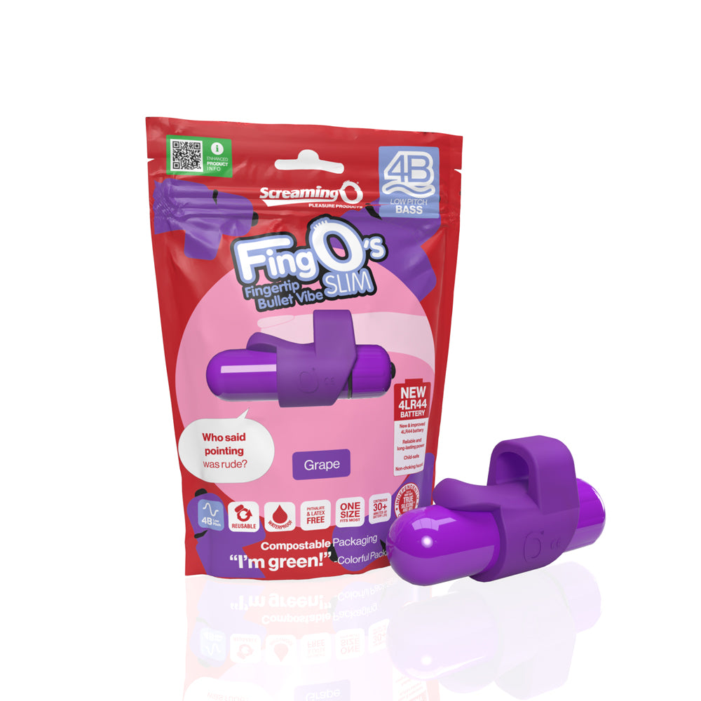 Screaming O 4B Fingo Slim Grape | 817483015984 | Discreet Personal Wellness