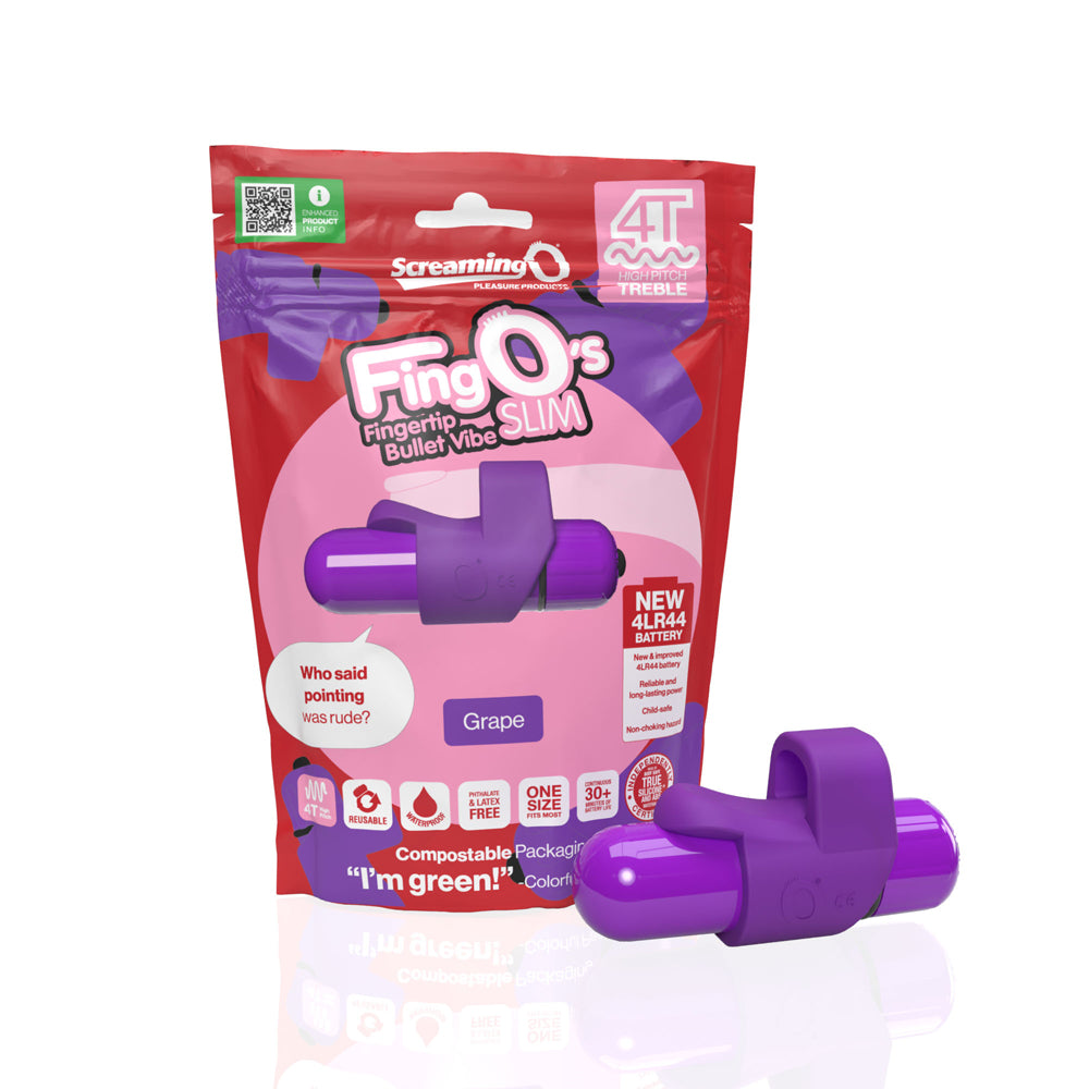 Screaming O 4T Fingo Slim Grape | 817483016028 | Discreet Personal Wellness