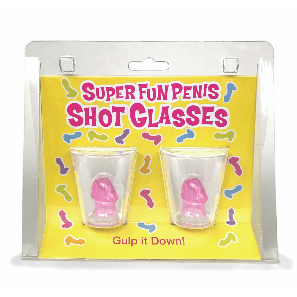 Super Fun Penis Shot Glasses 2 Pack | 817717010587 | Discreet Personal Wellness
