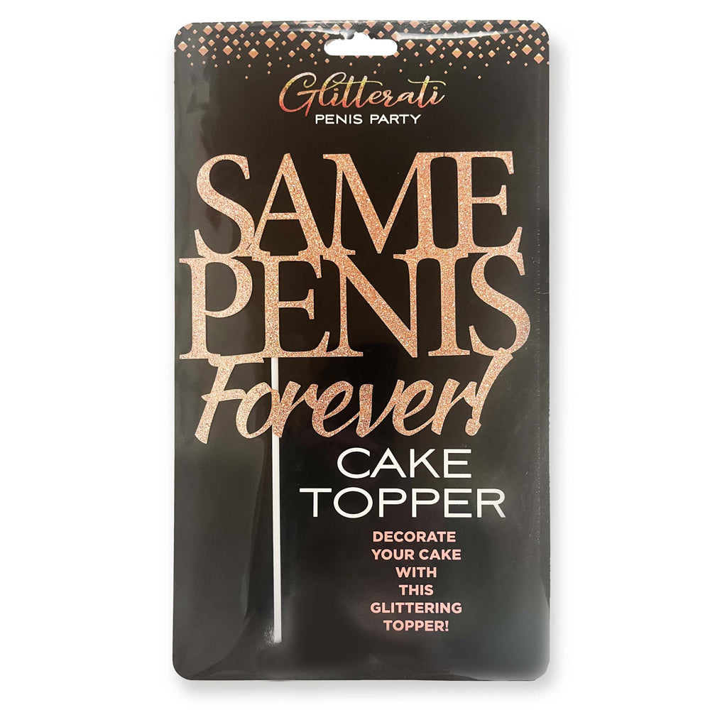 Glitterati Same Penis Cake Topper | 817717010990 | Discreet Personal Wellness