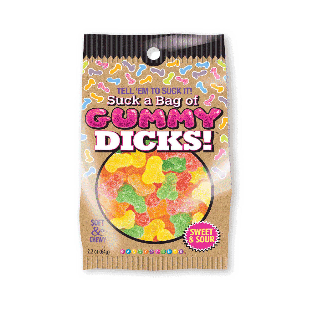 Suck A Bag Of Gummy Penis 4 oz. Bag | 817717011201 | Discreet Personal Wellness