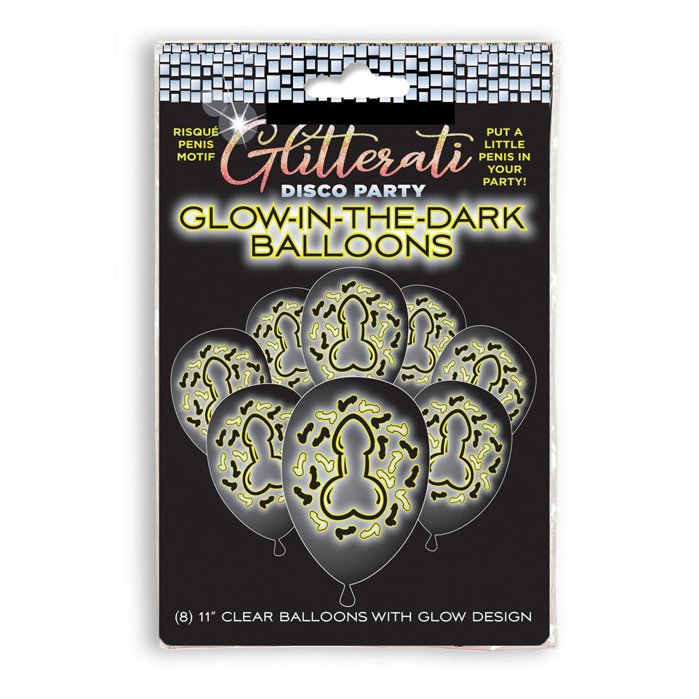 Glitterati Penis Glow Balloons | 817717011478 | Discreet Personal Wellness