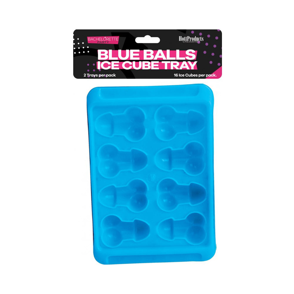 Blue Balls Ice Cube Trays (2Pack-16Cubes) | 818631022199 | Discreet Personal Wellness