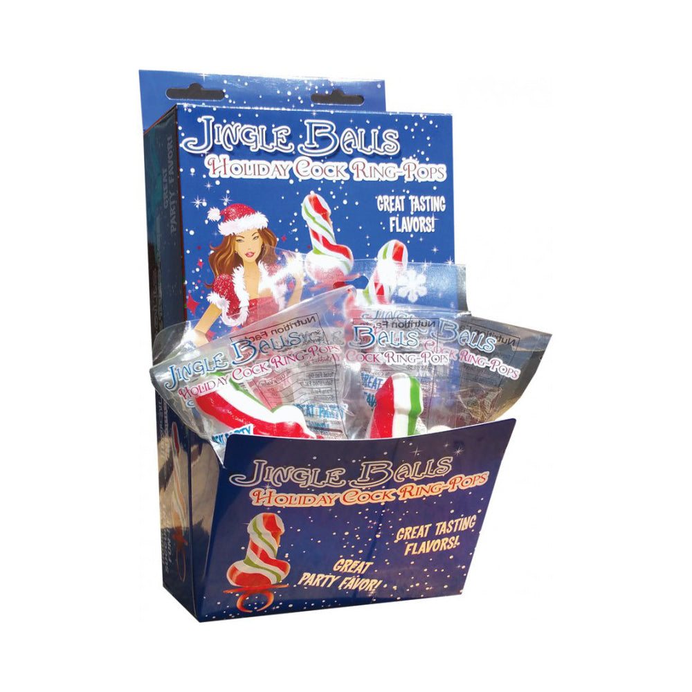 Jingle Balls Holiday Ring Pop 12 Pc Display | 818631024216 | Discreet Personal Wellness