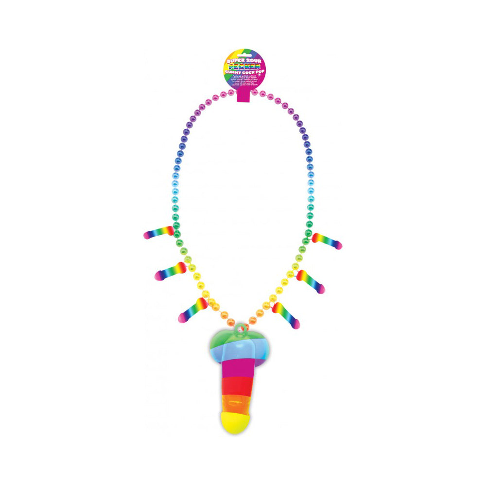 Rainbow Pecker Whistle Necklace | 818631029709 | Discreet Personal Wellness