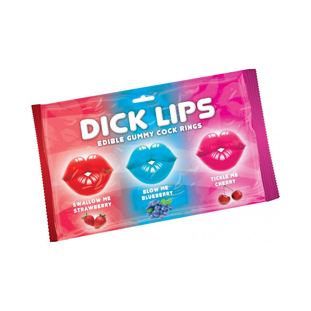 Penis Lips Gummy Penis Rings 3Pk | 818631029877 | Discreet Personal Wellness