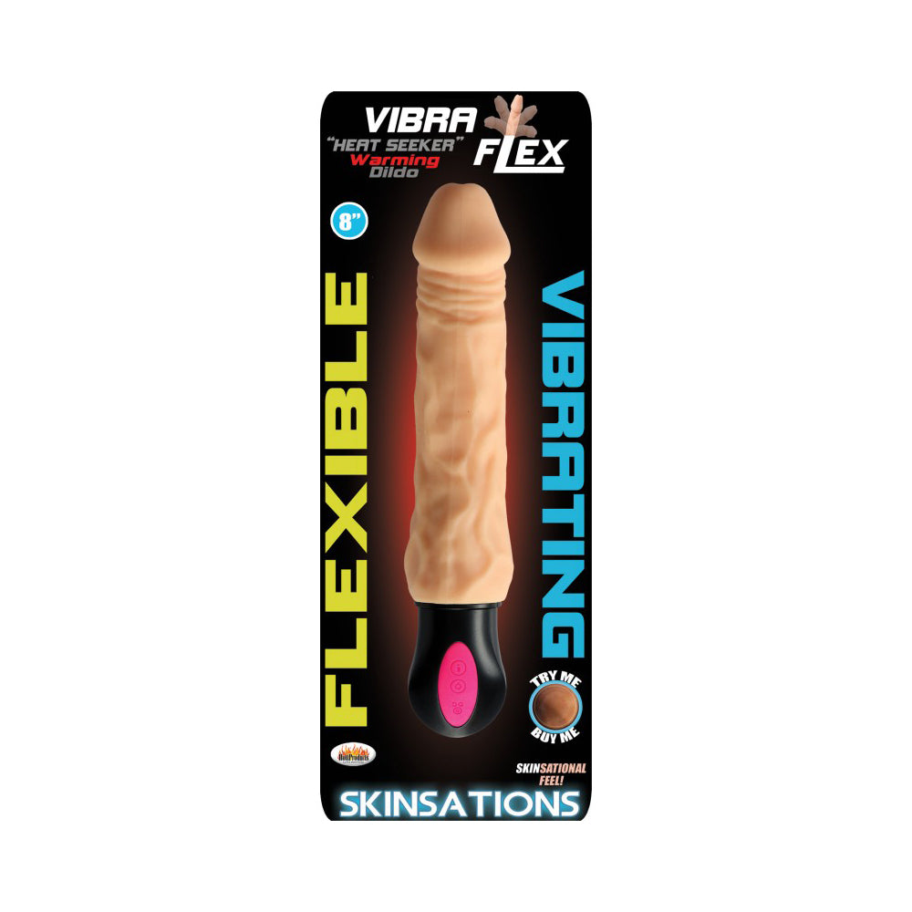 Skinsations Vibra-Flex Heat Seeker Dildo | 818631030651 | Discreet Personal Wellness