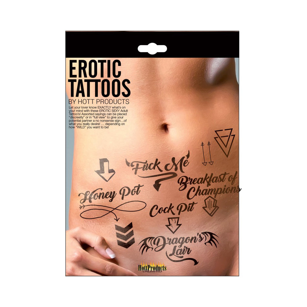 Adult Tattoo's Assorted Pack | 818631032068 | Discreet Personal Wellness