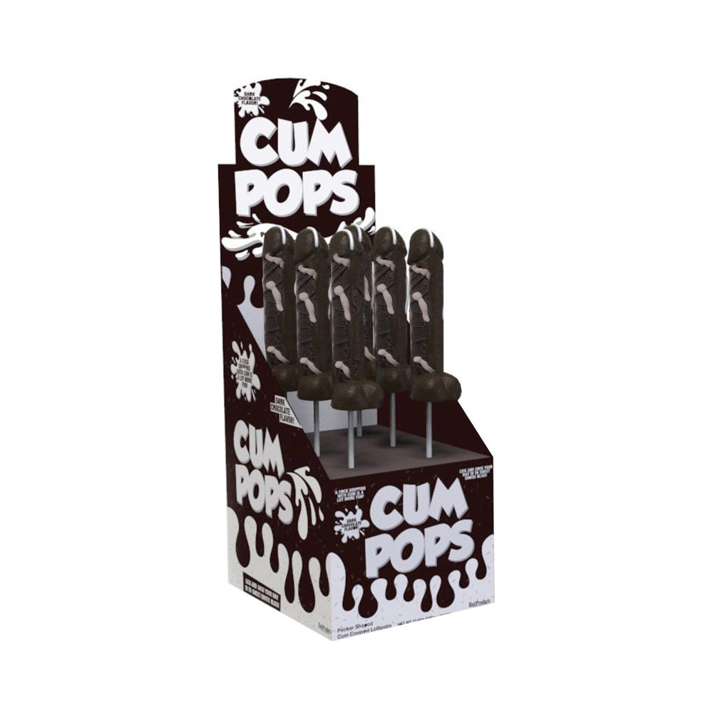 Come Penis Pops Dark Chocolate 6Ct | 818631032341 | Discreet Personal Wellness