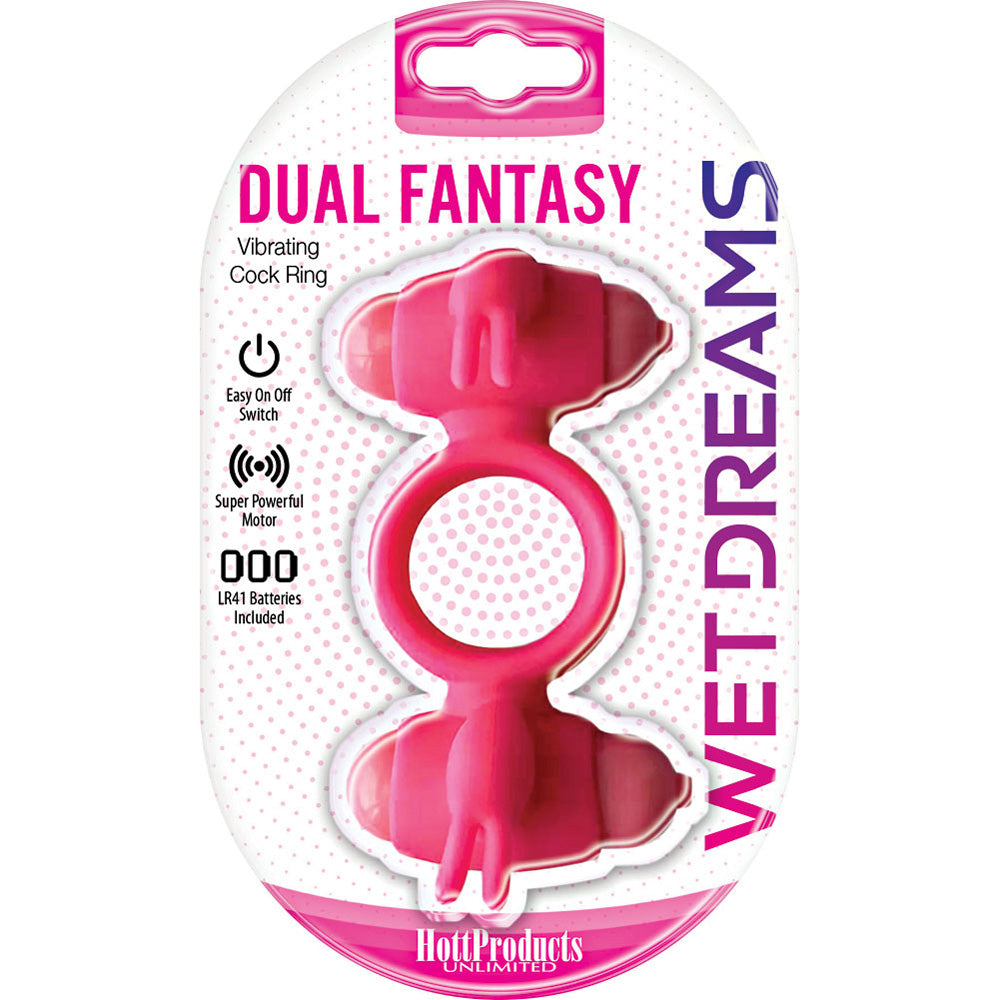 Wet Dreams Dual Fantasy Penis Ring | 818631032662 | Discreet Personal Wellness