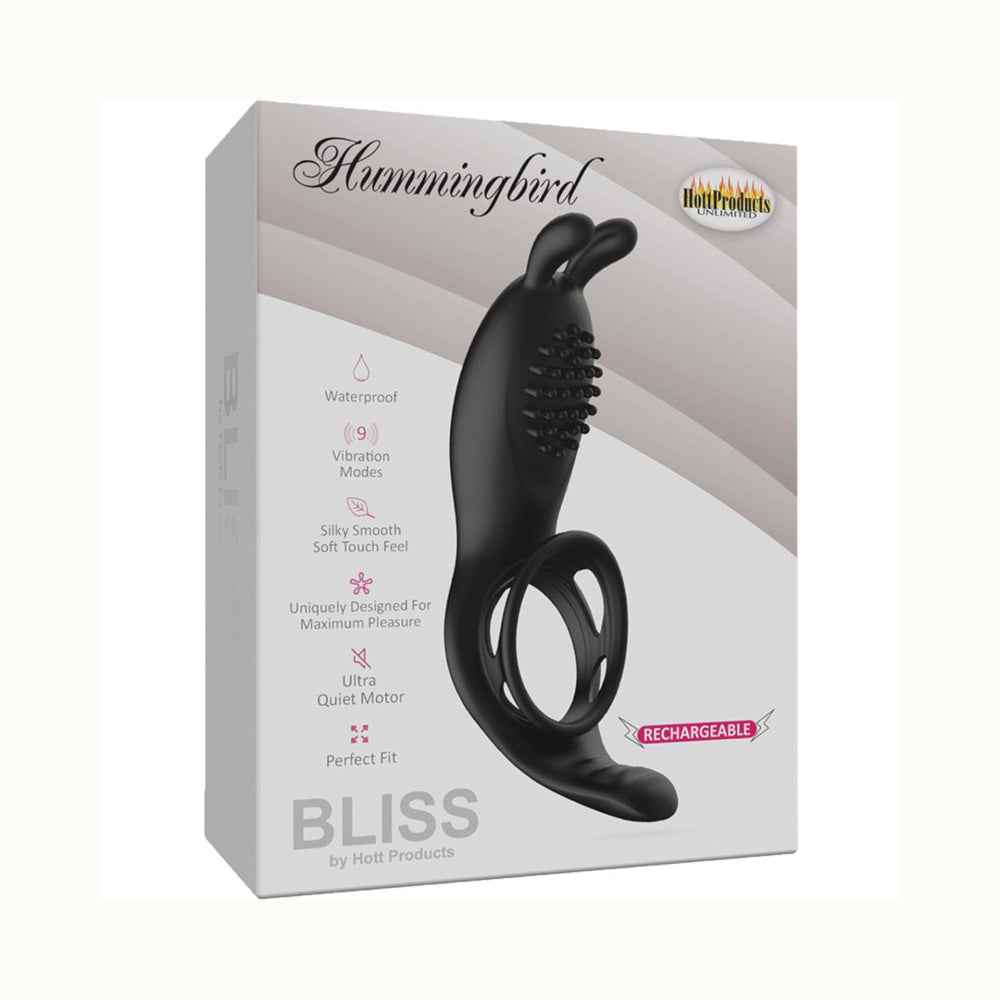 Bliss Humingbird Vibrating Penis Ring With Clitoris | 818631032938 | Discreet Personal Wellness