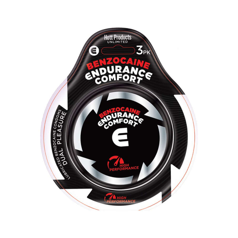 Endurance Comfort Benzocaine Condoms 3Pk. | 818631034680 | Discreet Personal Wellness
