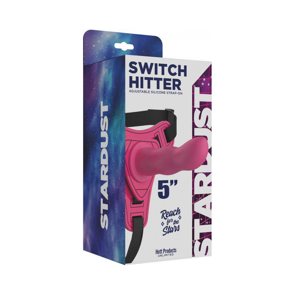 Stardust Switch Hitter Silicone Strap On Dildo With Harness 5" | 818631034772 | Discreet Personal Wellness