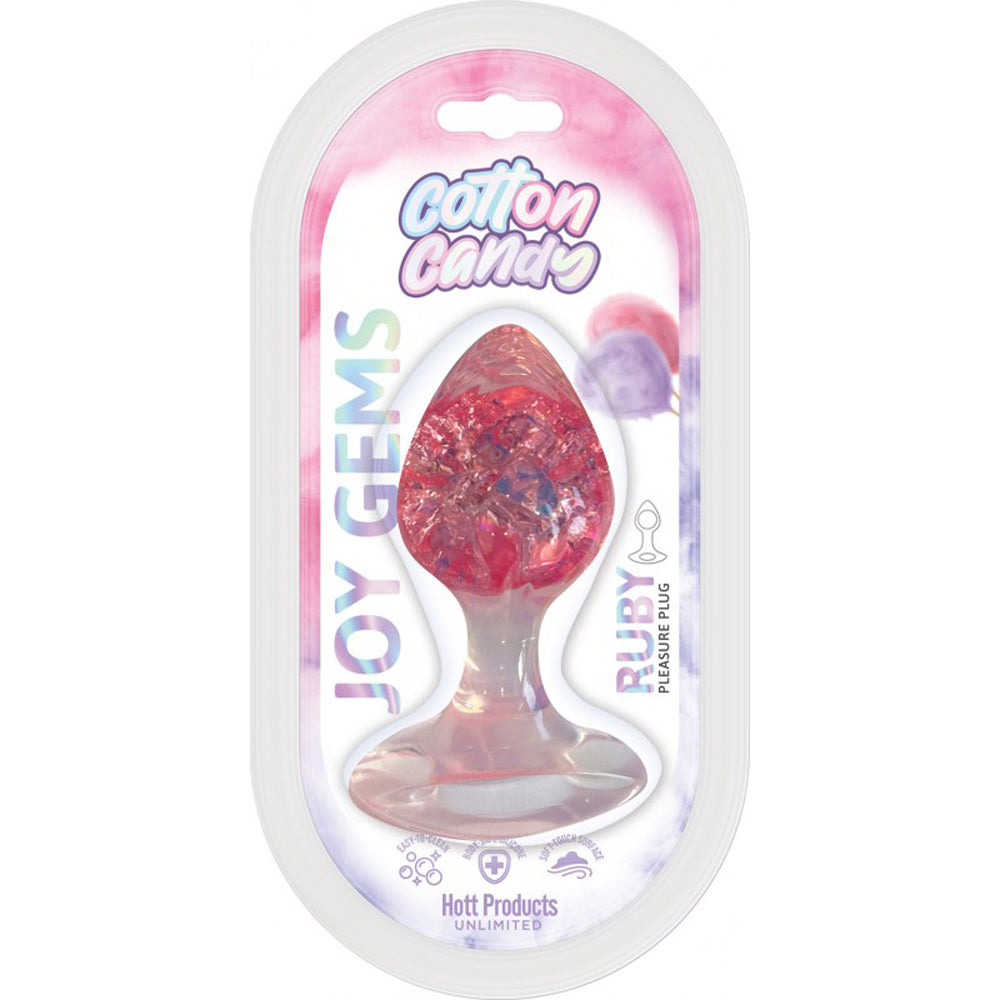 Cotton Candy Joy Gems Ruby Silicone Plug | 818631034956 | Discreet Personal Wellness