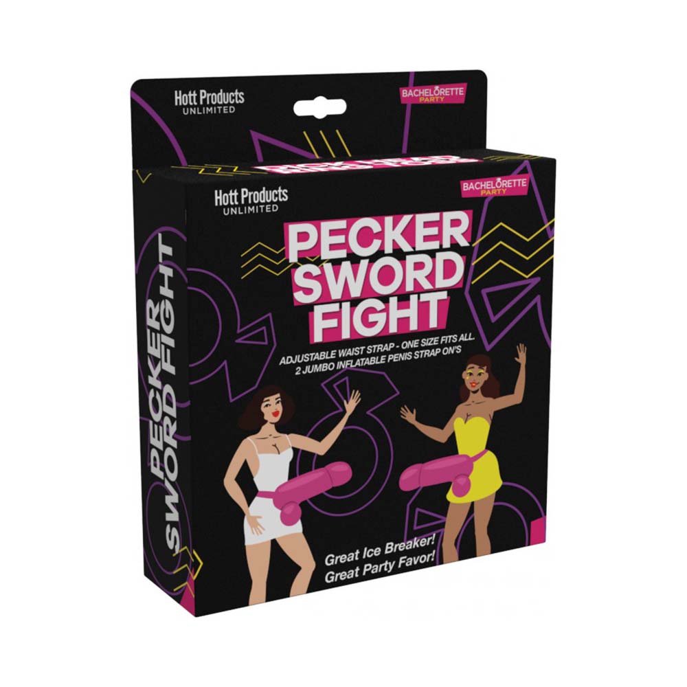 Pecker Sword Fight Game Strap On Large Penis 2 Pack | 818631035076 | Discreet Personal Wellness
