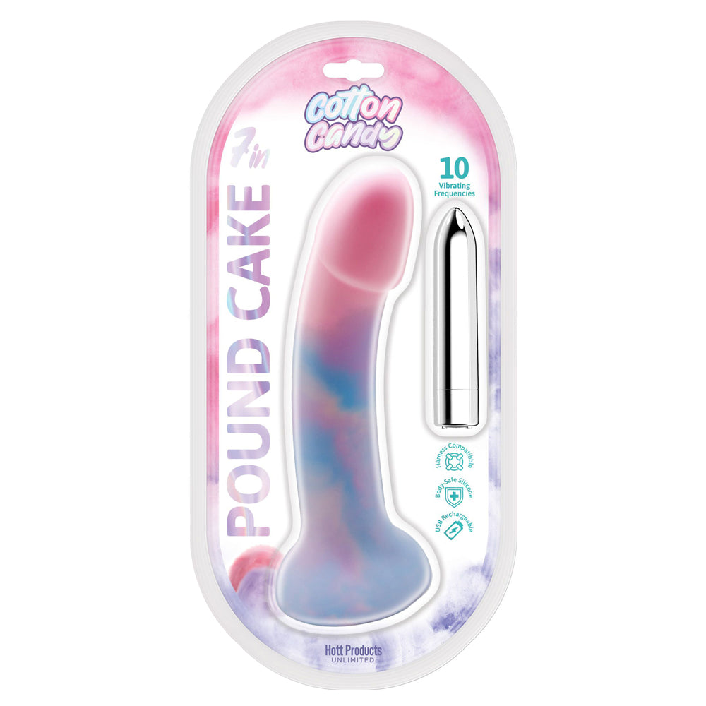 Cotton Candy Pound Cake 7.5" Dildo | 818631035175 | Discreet Personal Wellness