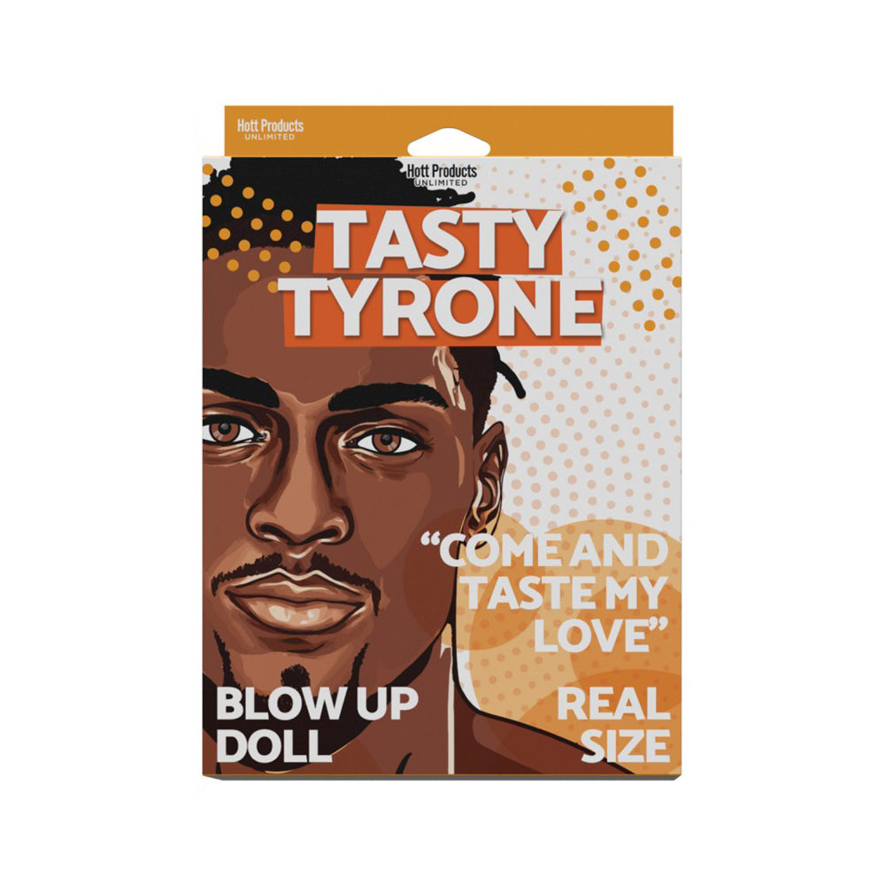 Tasty Tyrone Blow Up Doll Male African American | 818631035311 | Discreet Personal Wellness