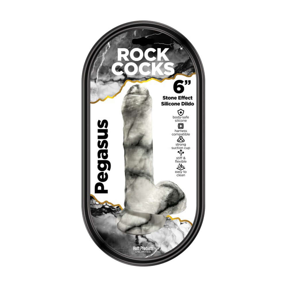 Rock Penis Pegasus Marble Dildo 6" | 818631035687 | Discreet Personal Wellness