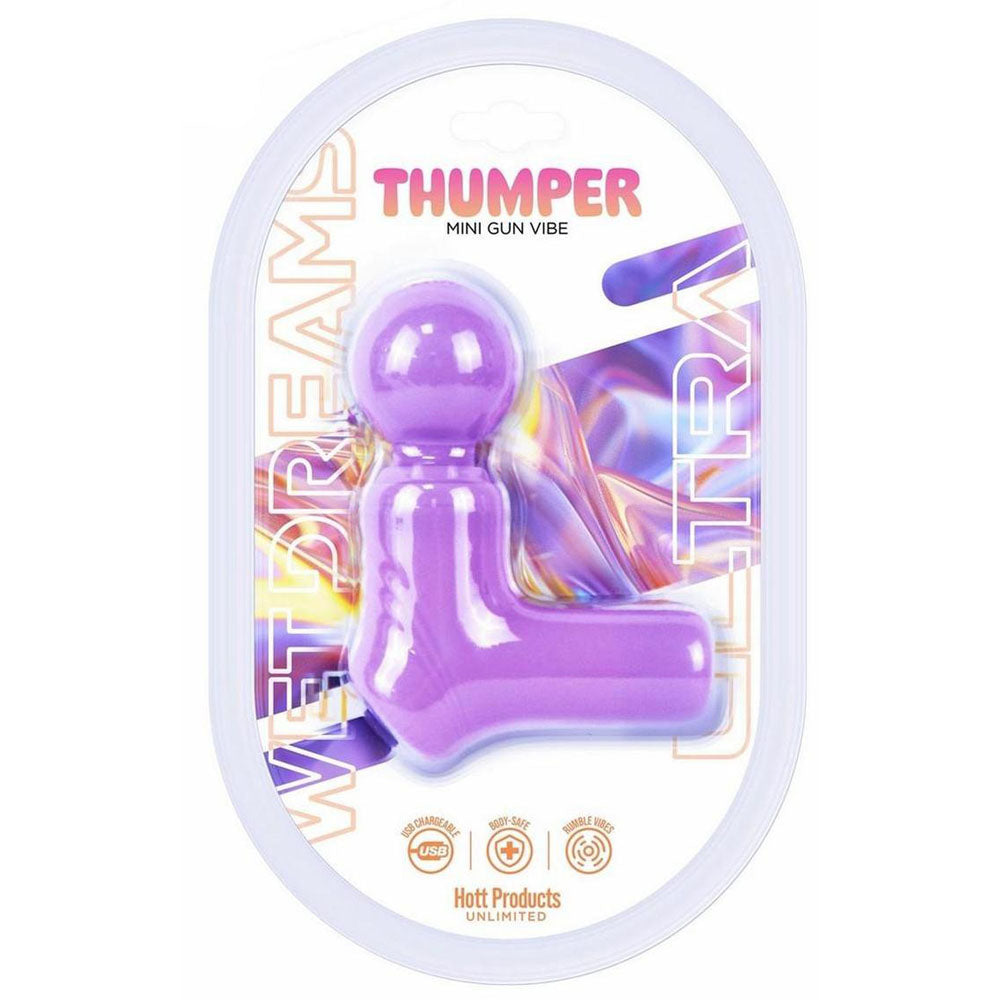 Wet Dreams Thumper Wand Lavender | 818631036769 | Discreet Personal Wellness