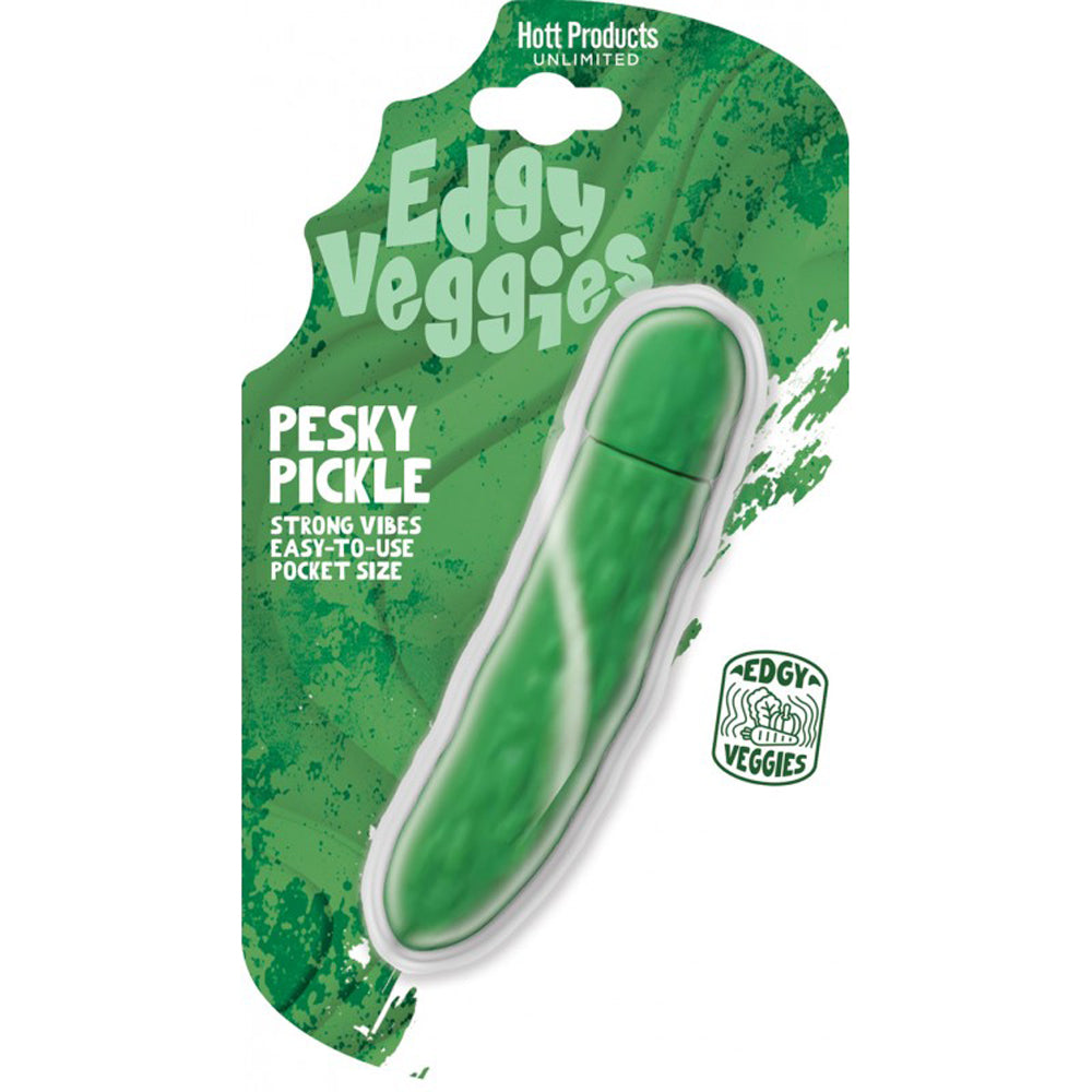 Edgy Veggies Pesky Pickle Vibrator | 818631037315 | Discreet Personal Wellness