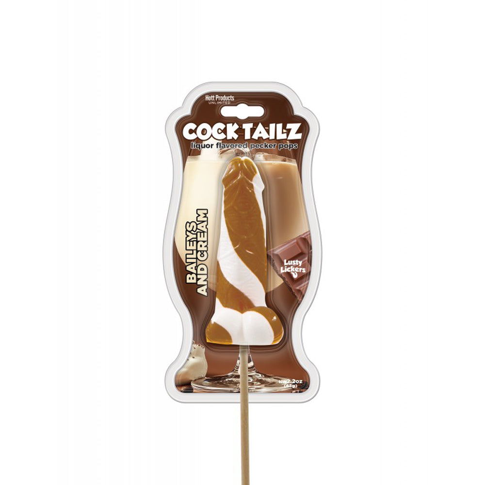 Penistailz Liquor Flavored Pecker Pops Baileys & Cream | 818631037568 | Discreet Personal Wellness
