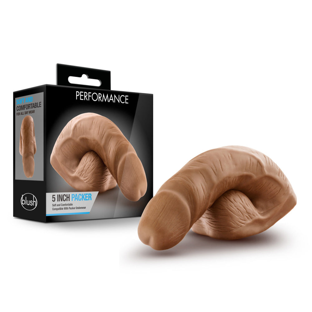 Performance 5" Packer Mocha | 819835023517 | Discreet Personal Wellness