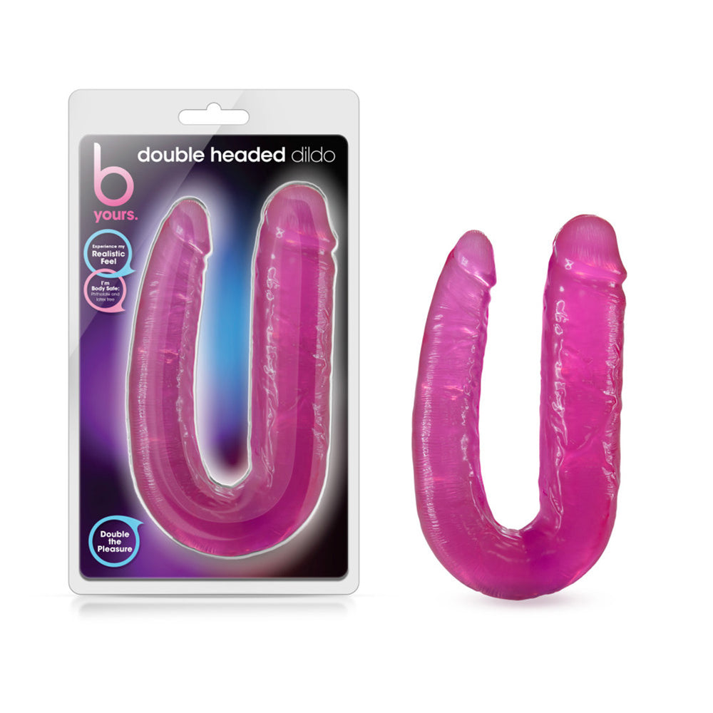 B Yours Double Headed Dildo Pink | 819835024132 | Discreet Personal Wellness