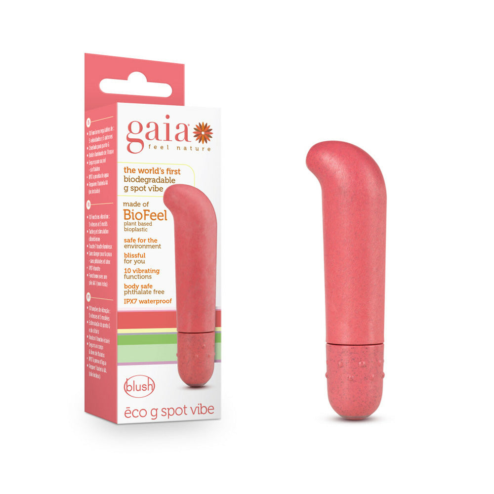 Gaia Eco G Spot Vibe Coral | 819835024804 | Discreet Personal Wellness