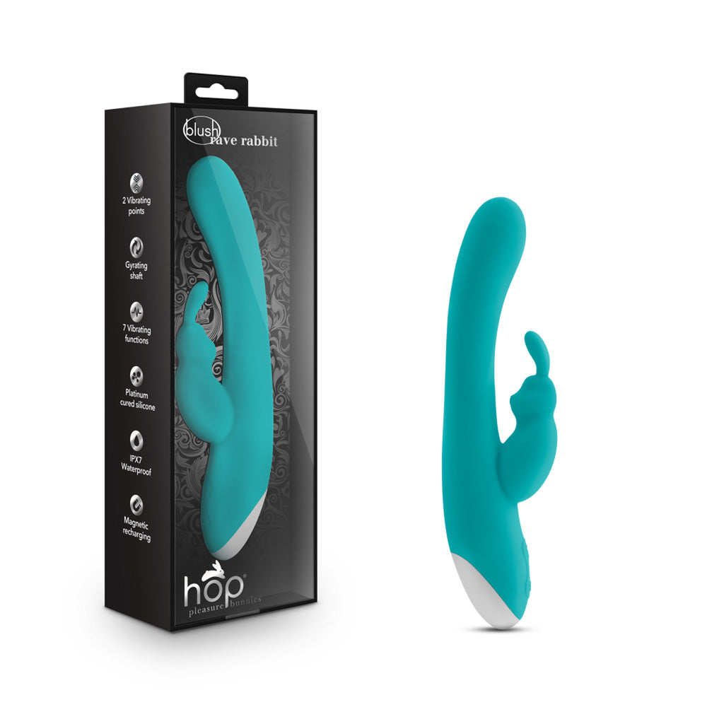 Hop Rave Rabbit Plus Aquamarine | 819835025375 | Discreet Personal Wellness