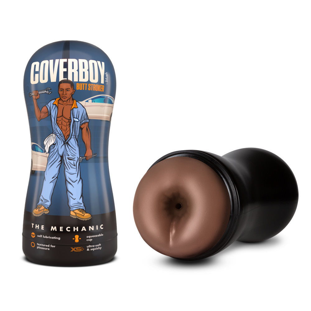 Coverboy The Mechanic Self Lubricating Stroker Brown | 819835029168 | Discreet Personal Wellness