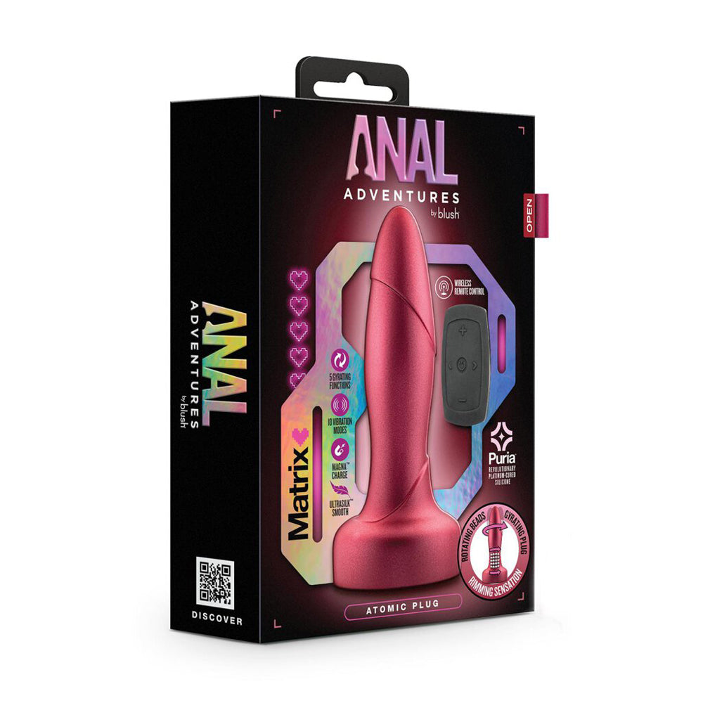Anal Adventures Matrix Atomic Plug Martian Wine | 819835029625 | Discreet Personal Wellness