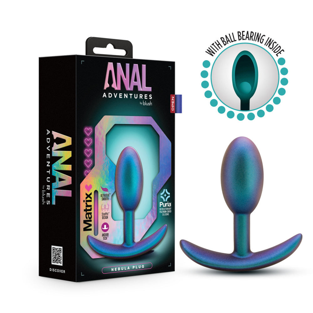 Anal Adventures Matrix Nebula Plug Lunar Blue | 819835029694 | Discreet Personal Wellness
