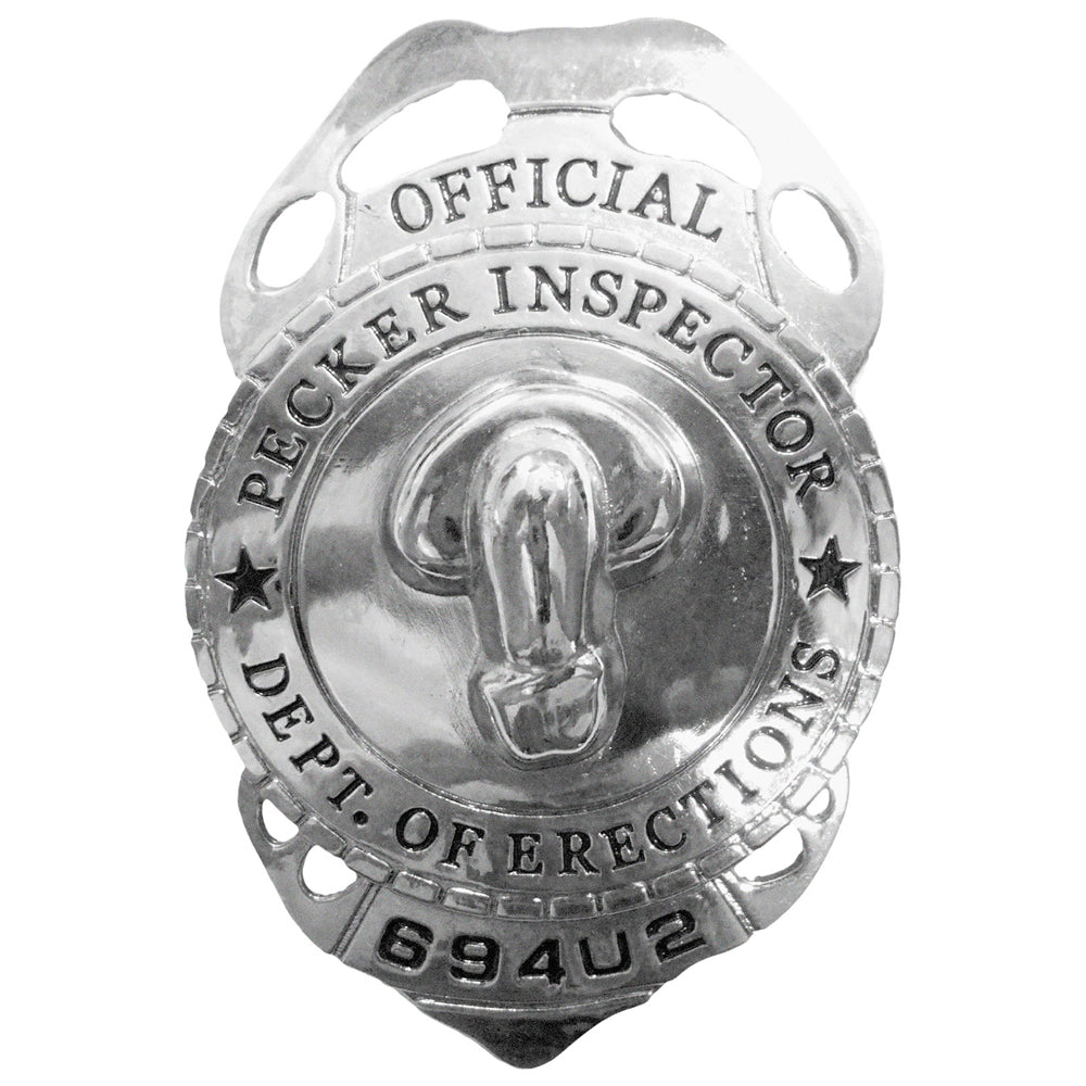 Pecker Inspector Badge | 825156102565 | Discreet Personal Wellness