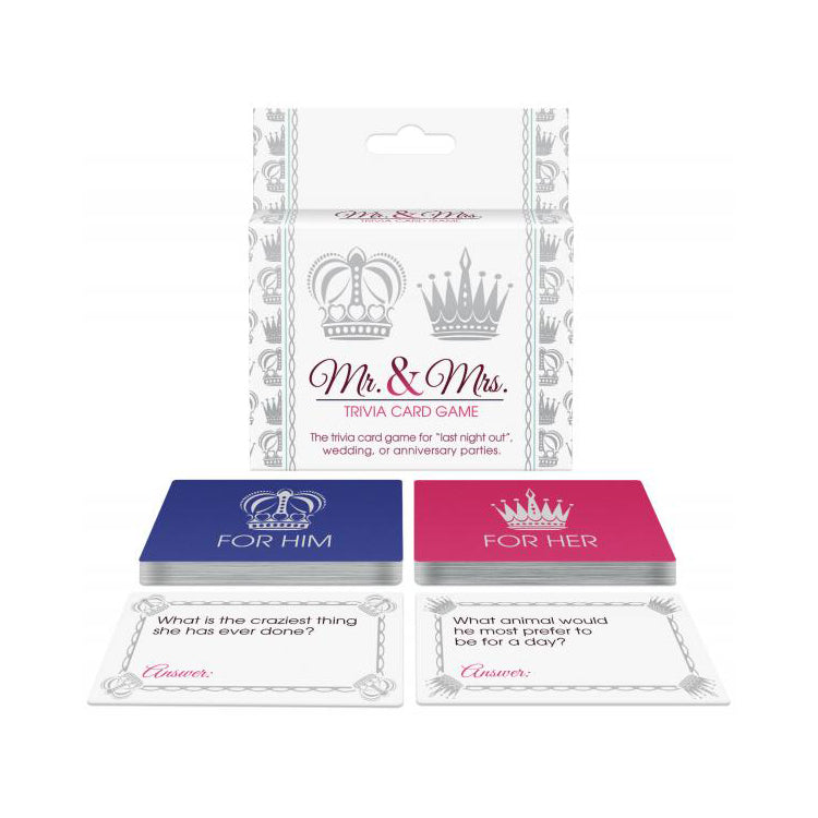 Mr. And Mrs. Trivia Card Game | 825156108376 | Discreet Personal Wellness