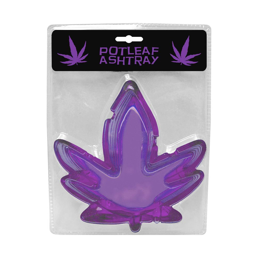 Purple Pot Leaf Ashtray | 825156111123 | Discreet Personal Wellness
