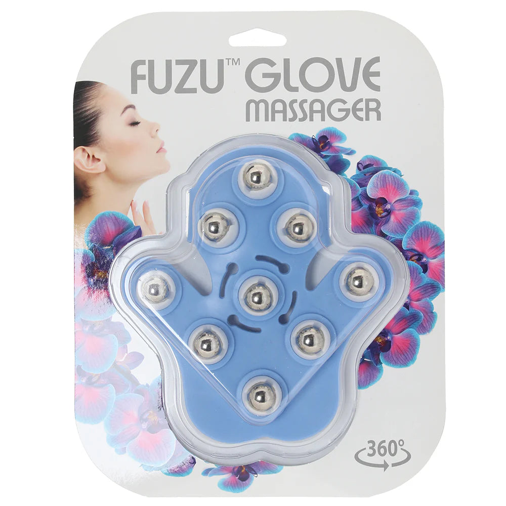 Fuzu Glove Massager Pastel Blue | 831868006442 | Discreet Personal Wellness