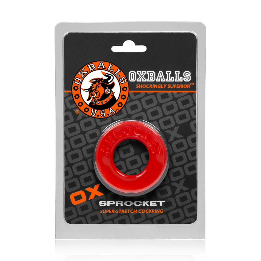 Sprocket Penisring Red | 840215100429 | Discreet Personal Wellness