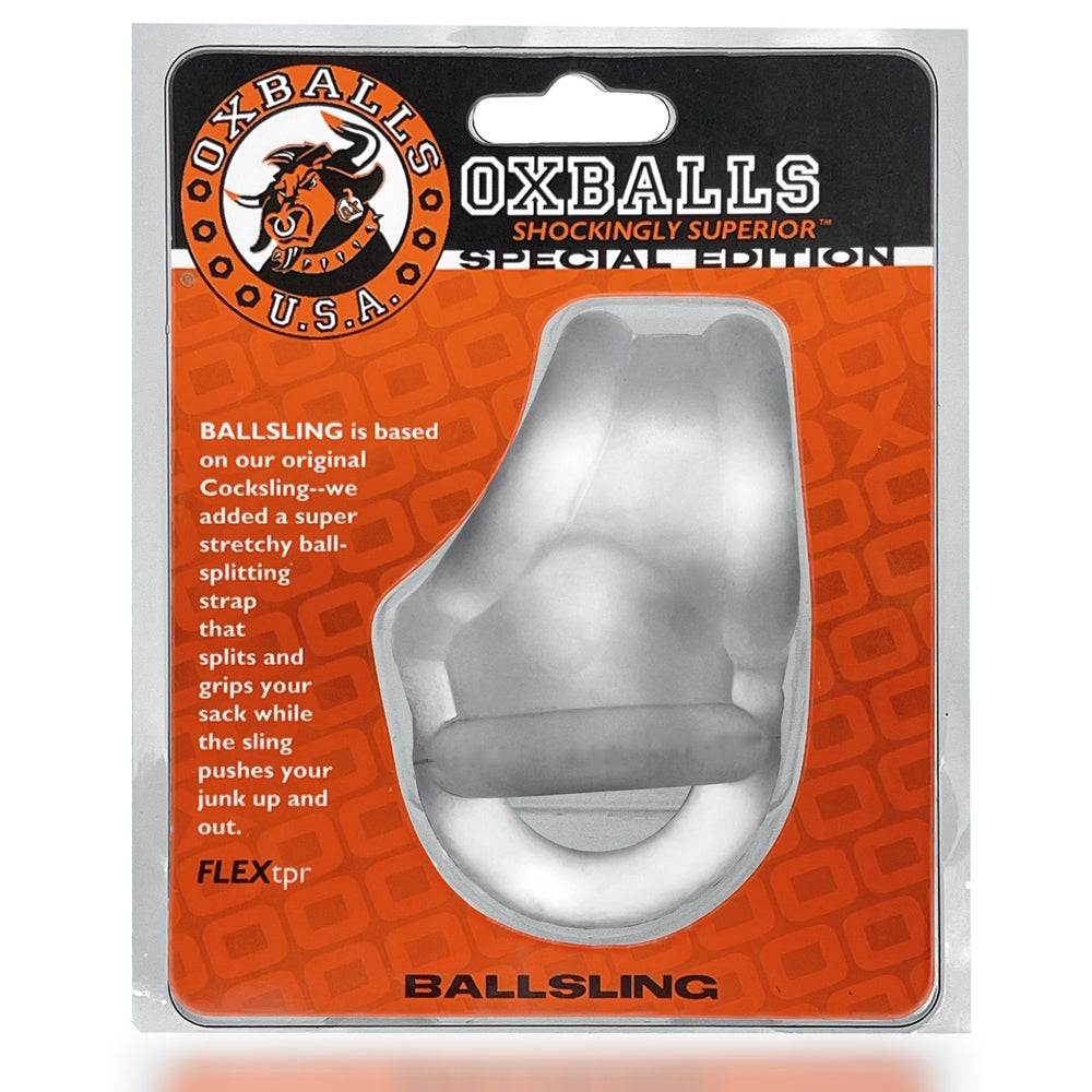 Ballsling Ball-Split-Sling Clear Ice | 840215119360 | Discreet Personal Wellness